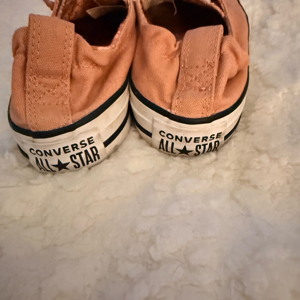 Converse pink Low Top Sneakers with White Toe Caps - Picture 3 of 7